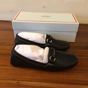 Frances Valentine ❤️Charlie Driving Moc Black Loafers